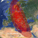 The 2021 PDC Hypothetical Asteroid Impact Scenario, Day 2, showing the possible impact range.